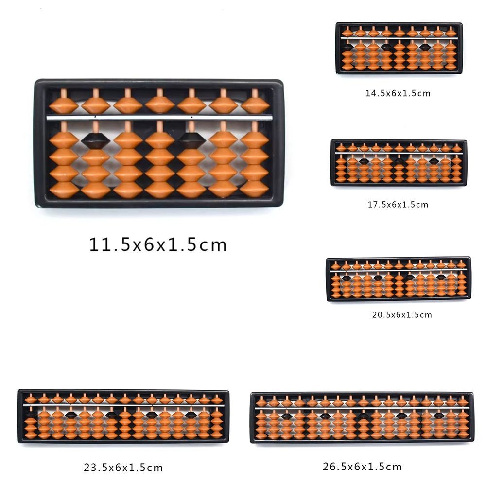 Abacus Counting Bead - Новые пластиковые стандартные счеты 7/9/11/13/15/17 цифр