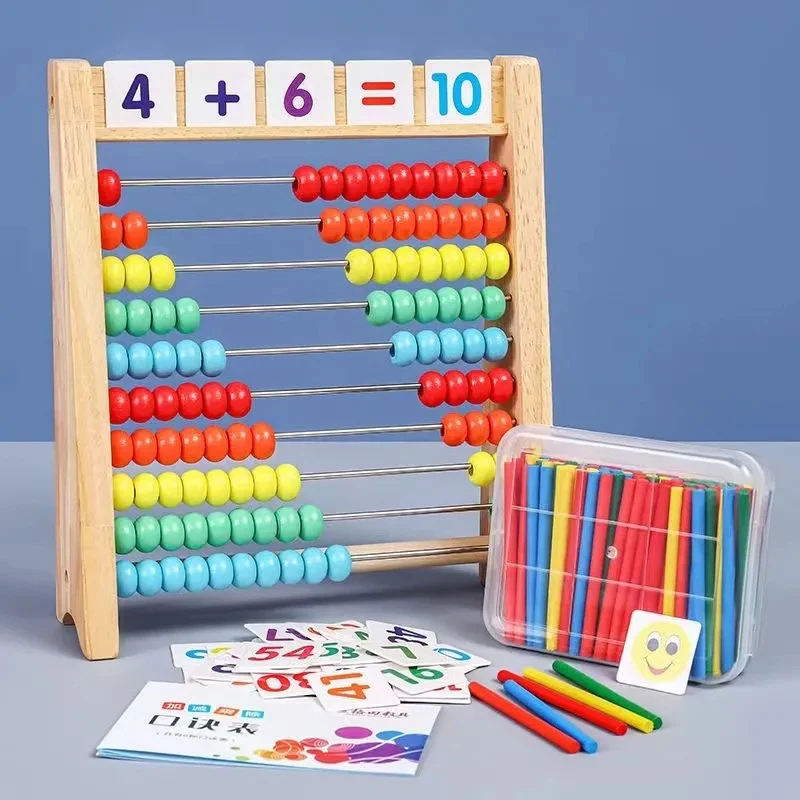 Деревянная счетная игрушка, сч – обзор и цена Abacus Counting Bead