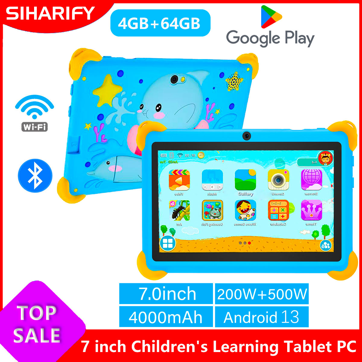 7-дюймовый детский планшет с п – обзор и цена Kids Education Tablet