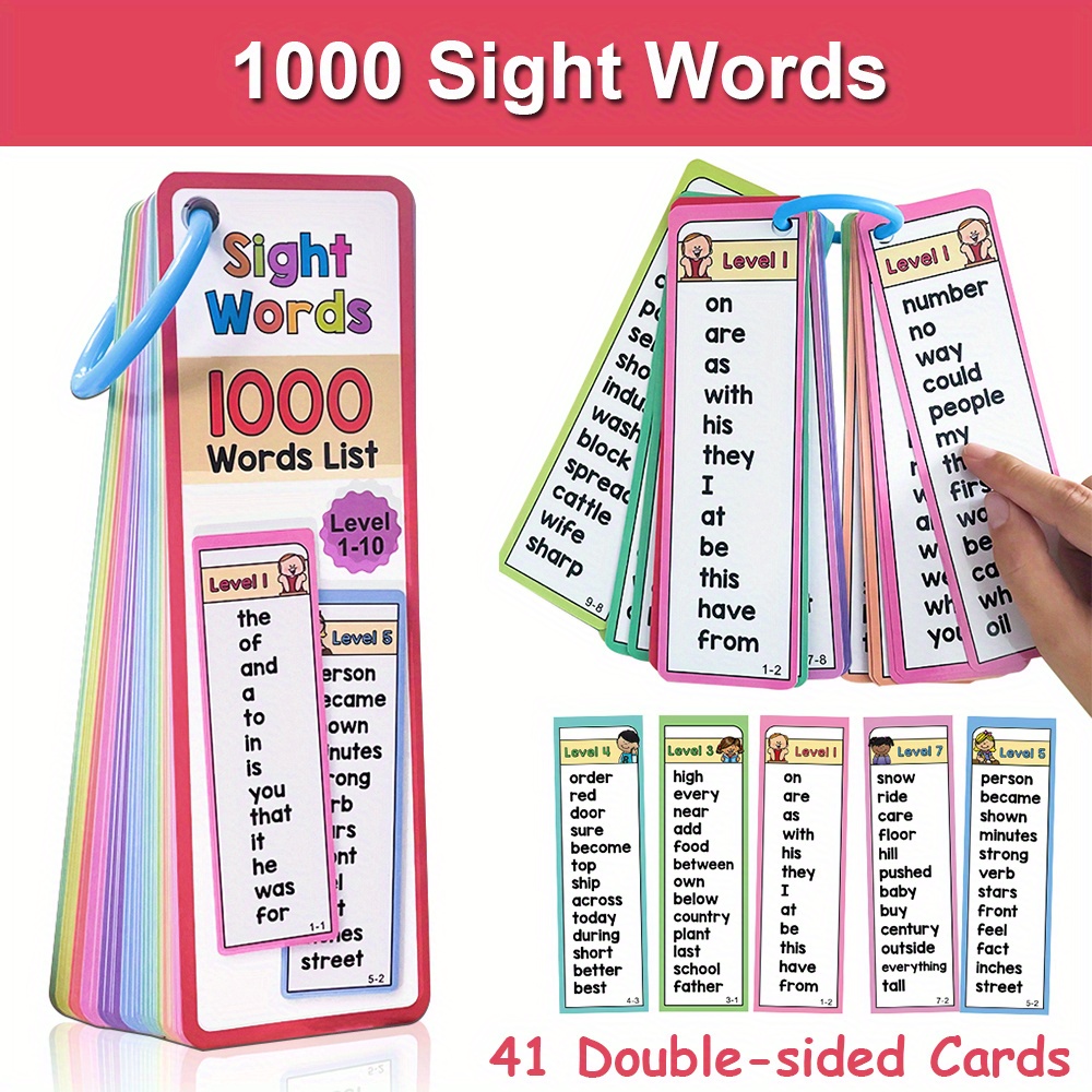 Флэш-карты со словами 1000 для – обзор и цена Kids Education Level