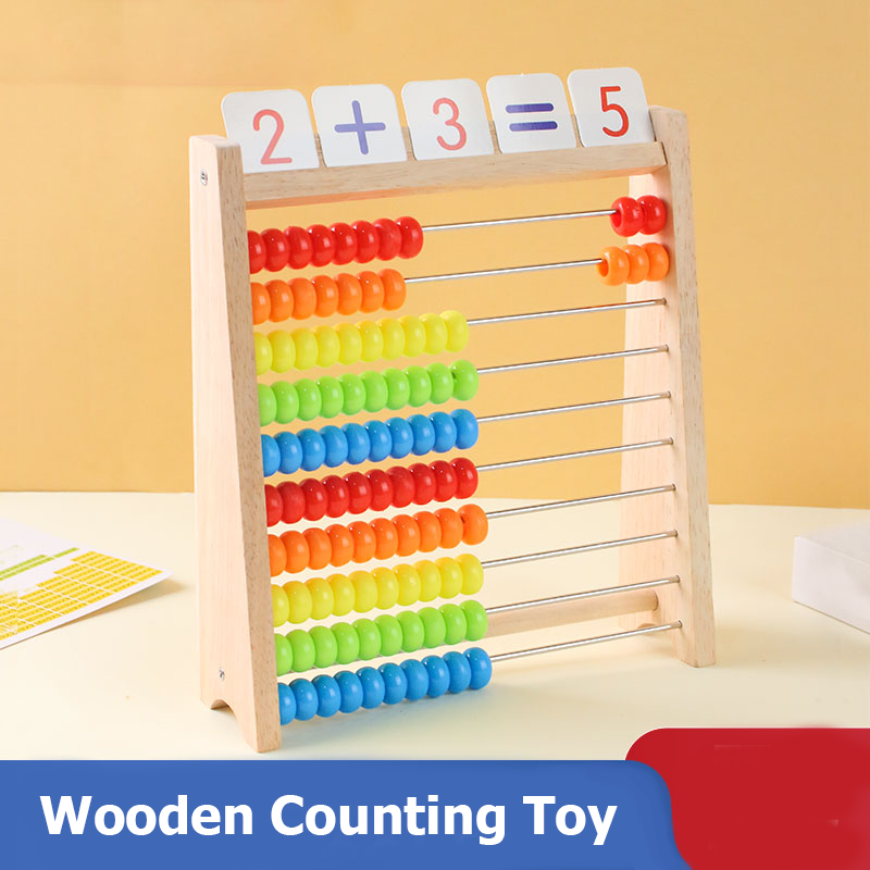 Деревянная счетная игрушка, сч – обзор и цена Abacus Counting Bead