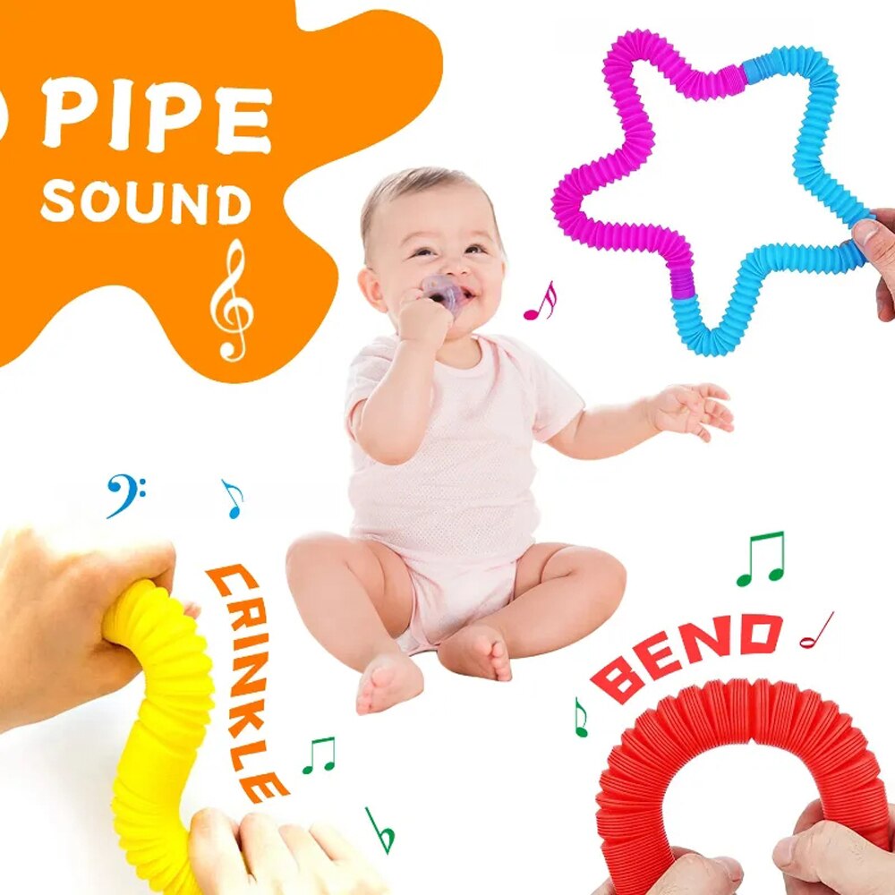 Набор из 8 разноцветных телеск – обзор и цена Kids Education Material
